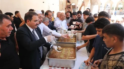 Haliliye Belediyesi Muharrem ayı dolayısıyla aşure ikramında bulundu