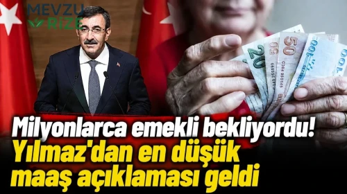 Milyonlarca emekli bekliyordu! Cevdet Yılmaz'dan en düşük maaş açıklaması