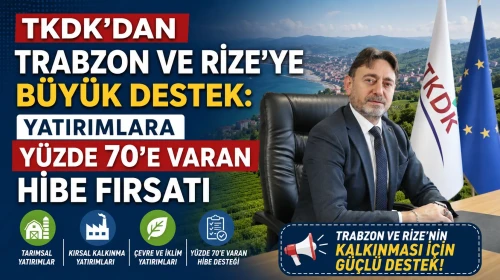 TKDK’dan Trabzon ve Rize’ye Büyük Destek: Yatırımlara Yüzde 70’e Varan Hibe Fırsatı