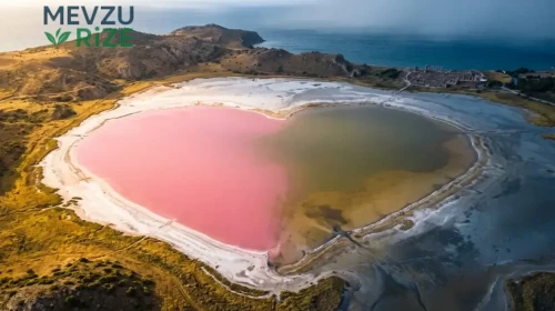 Çanakkale’deki kalpli pembe göl bu yıl renk değiştirdi mi?