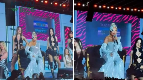 İkonik Anlar: Ajda Pekkan, Manifest Konserinde Seyircilere Unutulmaz Bir Görsel Şölen Sunarak Taht Üzerinde Sahne Aldı!