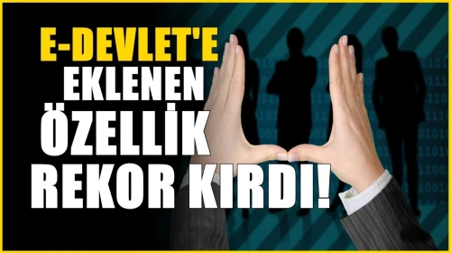 Eklenen Özellik E-devlet'te rekor kırdı