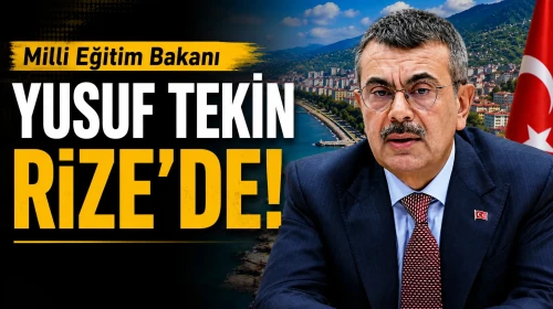 Bakan Yusuf Tekin Rize'de resmi ziyaretler için programına başladı