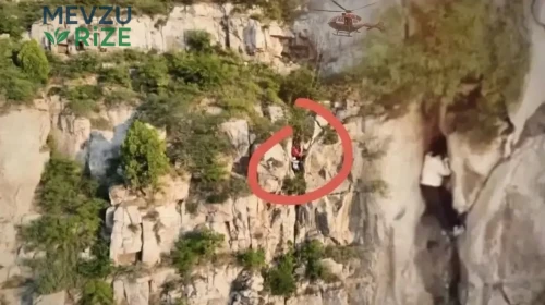 Çin'in Jiaozi Uçurumu'nda Şok Edici Kurtarma Operasyonu: 55 Metreden Düşen Turist Kaya Arasında Sıkıştı!