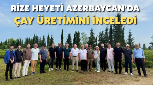 Rize Ticaret Borsası Heyeti Azerbaycan'da Çay Üretimini İnceledi