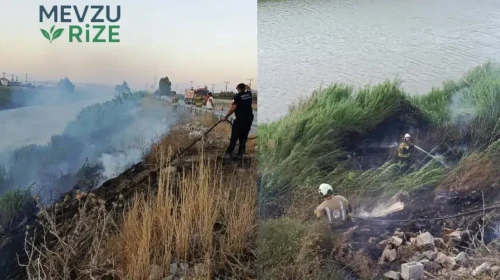 Antakya'da Asi Nehri Etrafında Sazlık Alanında Yangın Çıktı, İtfaiye Ekibi Olayı Kontrol Altına Aldı!