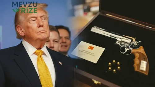 NATO zirvesinde Trump'a verilen tabancada dikkat çeken detay: Diğer liderlerinkinden farklı çıktı