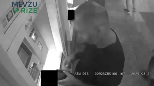 ATM'nin bırakmış olduğu parayı kapıp kaçtı: O anlar güvenlik kamerasına yansıdı