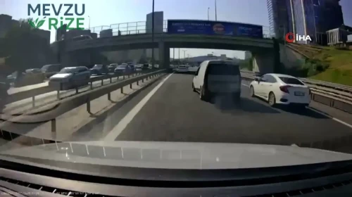 İstanbul’da Trafik Magandalığı: Ümraniye'de Makas Atan Sürücüye Ceza!