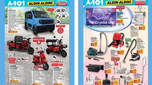 A101'de Bu Haftanın Yıldızı Singer Overlok Makinesi! Elektrikli Araç ve Dev İndirimler 16 Temmuz'da Başlıyor
