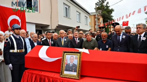 Şehit Jandarma Uzman Çavuş Mehmet Demirbaş Samsun'da uğurlandı