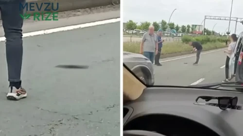 Rize'de Yol Ortasında Tuhaf Buluntu: Tabanca Ele Geçirildi!