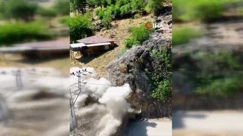 Adana'da kazalara yol açan keskin viraj patlatıldı