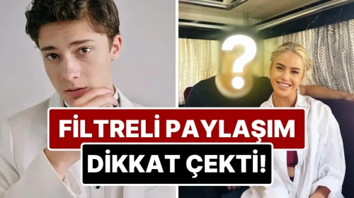 Büşra Pekin'in Çağan Efe Ak ile Paylaştığı Fotoğraftaki Filtre Ayrıntısı Sosyal Medyada Olay Yaratıyor!