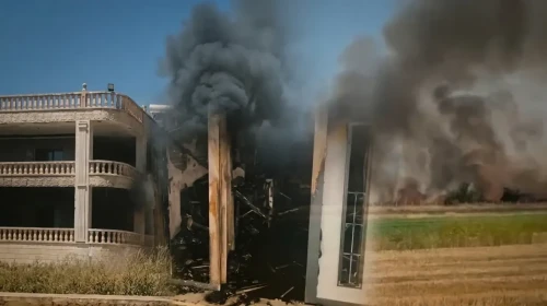 Şanlıurfa Haliliye'de Arazi Anlaşmazlığı: Bir Ev ve Tarlalar Alev Alev Yandı, Güvenlik Güçleri Harekete Geçti!