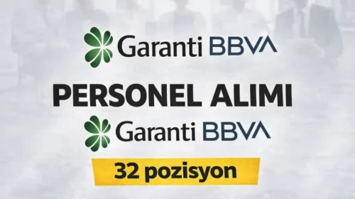 Garanti BBVA Personel Alımı 2026: Çok Sayıda Pozisyon İçin Başvurular Açıldı