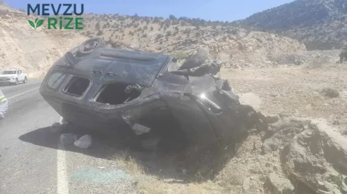 Batman'da Korkunç Kaza: Takla Atan Hafif Ticari Araçta İki Kişi Yaralandı