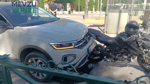 Eskişehir'de Yaya Geçidinde Motosikletliye Otomobil Çarpmasıyla Kaza Gerçekleşti