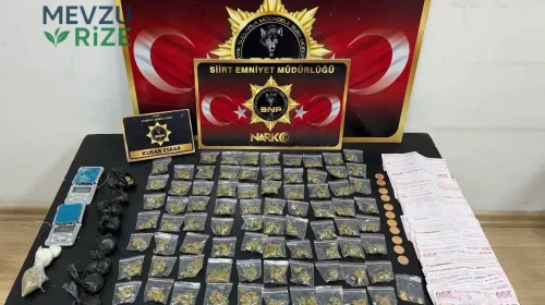 Siirt'te Uyuşturucu Operasyonu: 98 Parça Esrar, Nakit Para ve Altın Kurtarıldı!