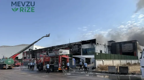 Gaziantep’te Elyaf Üretim Tesisinde Korkutan Yangın Çıktı