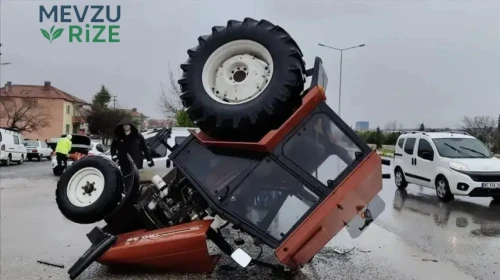 Erzurum'da Trajik Traktör Kazası: Devrilmeden Son Anda Atlayan Şahıs, Römorkun Altında Kalarak Hayatını Kaybetti!