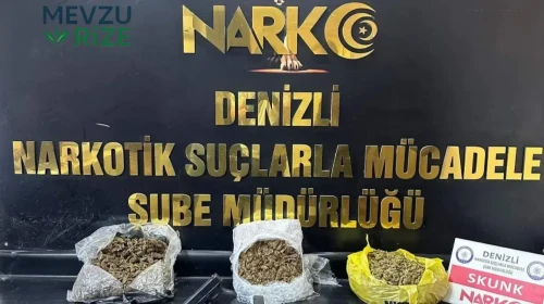 Denizli'de Uyuşturucu ile Mücadele Operasyonu: İki Şüpheli Gözaltına Alındı ve Tutuklandı