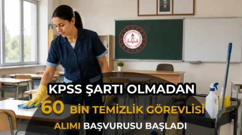 MEB Okullara Temizlik Görevlisi Alıyor: KPSS Şartsız TYP Başvuruları Başladı