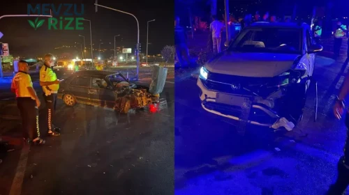 Antalya'da iki otomobil çarpıştı : 1,93 promil alkollü sürücünün karıştığı kazada 2 yaralı