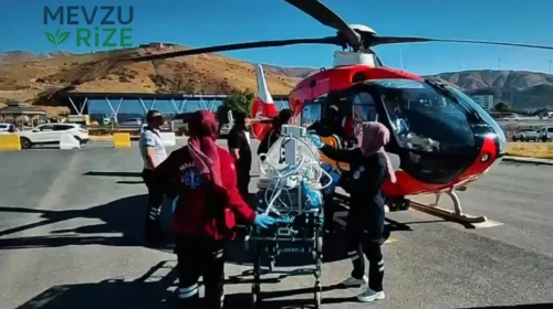 Bin 400 gramlık Muhammed Ali bebek için nefes kesen operasyon! Bakanlık helikopteri havalandı