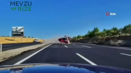 Ankara'da Uçan Araç Faciaya Neden Oldu: İki Araca Çarptı!