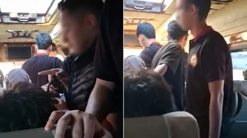 Aksaray'da servis minibüsü tıka basa doldu, öğrenciler üst üste böyle okula gitti