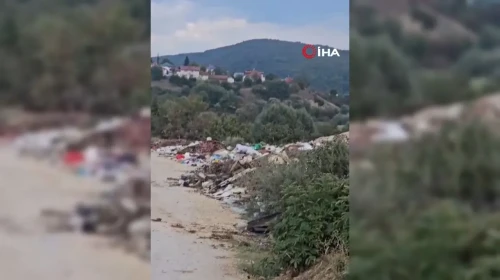Bolu'da İki Köyü Ayıran Yolun Kenarları Çöple Dolduruldu!