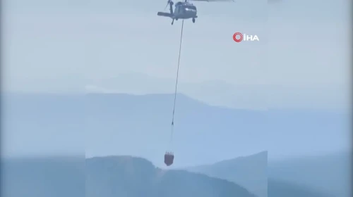 Fethiye'nin Nif Mahallesi'nde Yangınla Mücadele Çalışmaları Başlatıldı