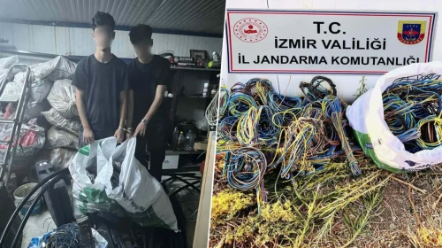 JASAT ekipleri göz açtırmadı: 700 bin liralık kablo vurgunu yapan üç şüpheli tutuklandı
