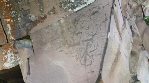 Kars’ta 100’den fazla kaya resmi binlerce yıllık yaşamı anlatıyor