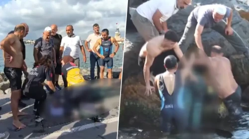 Su altından çıkarıp dakikalarca kalp masajı yaptılar: Zıpkınla balık avlayan genç ölüm kalım savaşı veriyor