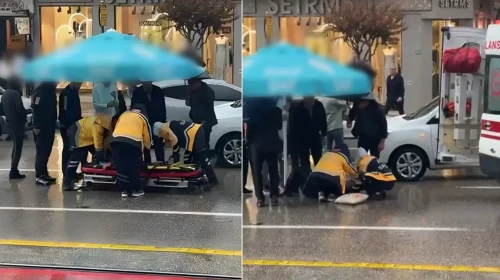 Yayaya otomobil çarptı: yaralıyı korumak için vatandaşlar ilginç bir yöntem tercih etti