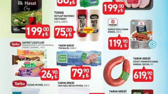 Bahar İndirimi Tarım Kredi'de Kapılarını Açıyor! 29 Nisan - 5 Mayıs 2025 Tarihleri Arasında Kaçırılmayacak Fırsatlar Sizleri Bekliyor!