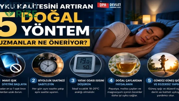 Uyku Kalitesini Artıran 5 Doğal Yöntem: Uzmanlar Ne Öneriyor?