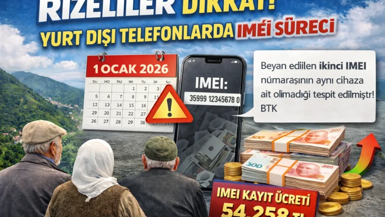 Rizeliler Dikkat! Yurt Dışı Telefonlarda IMEI Süreci