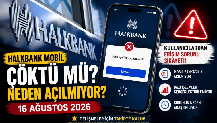 Halkbank Mobil Çöktü mü? 16 Ağustos Halkbank Neden Açılmıyor?