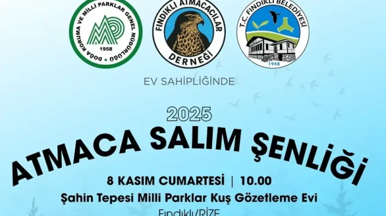 Fındıklı’da Doğaya Atmaca Salım Şenliği 8 Kasım’da Yapılacak
