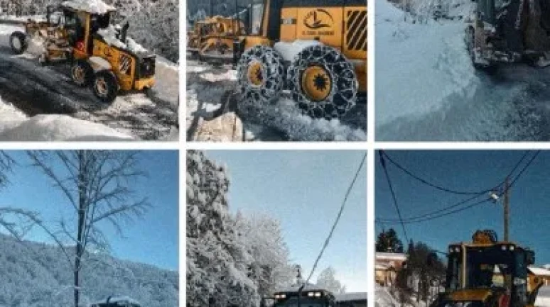 Rize'de Karla Mücadele: Ulaşımda Sorun Yok, Ekipler Çalışmalara Devam Ediyor
