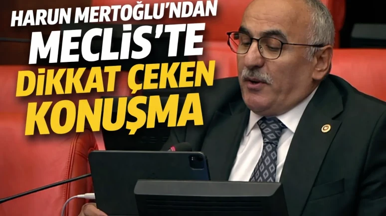 Harun Mertoğlu’ndan Meclis’te Dikkat Çeken Konuşma