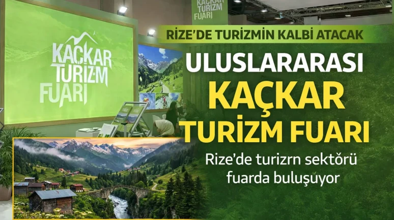 Karadeniz’in doğal güzelliklerini ve turizm potansiyelini dünyaya tanıtmayı amaçlayan Uluslararası Kaçkar Turizm Fuarı, 17–18 Nisan 2026 tarihlerinde Rize’de gerçekleştirilecek.