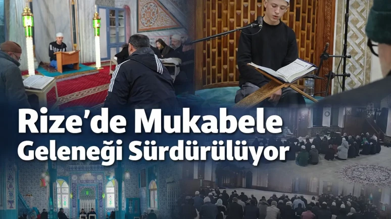 Rize’de Mukabele Geleneği Sürdürülüyor