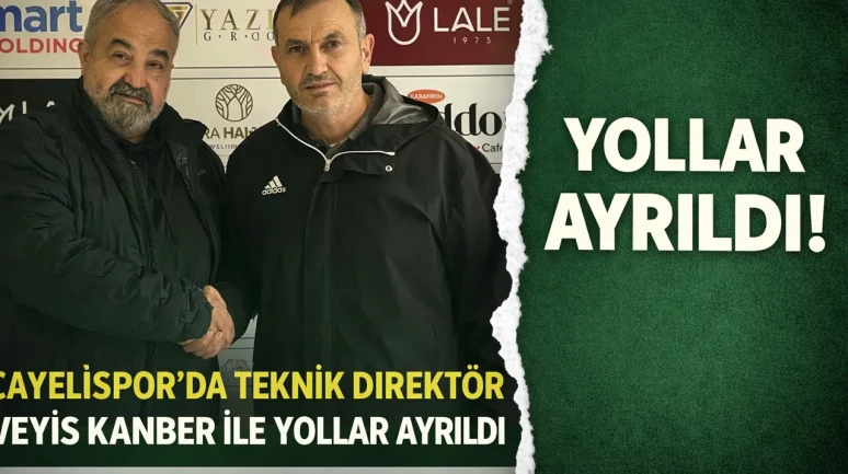 Çayelispor'da teknik direktör Veyis Kanber ile yollar ayrıldı, kriz derinleşiyor!