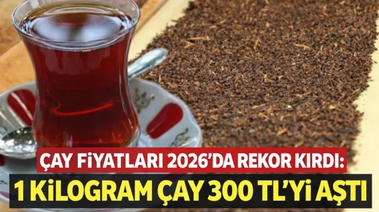 Çay Fiyatları 2026’da Rekor Kırdı: 1 Kilogram Çay 300 TL’yi Aştı