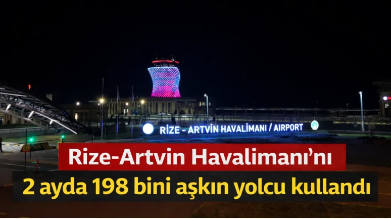 Rize-Artvin Havalimanı, 2023'ün ilk ayında 198 bin yolcuya hizmet verdi!