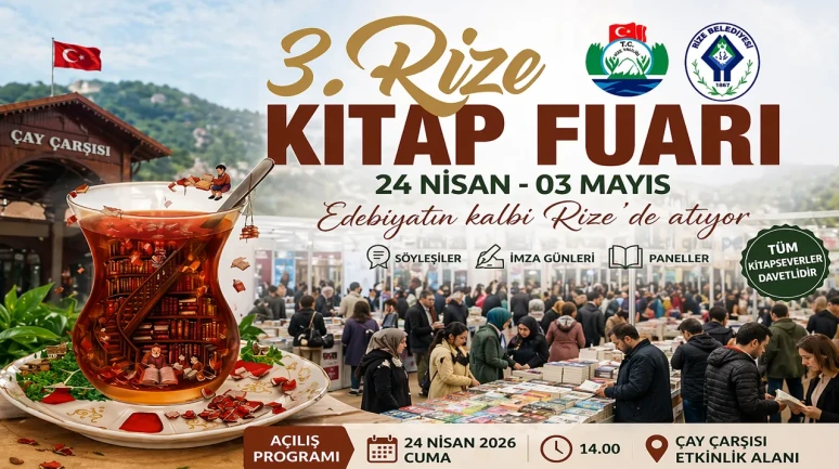 3. Rize Kitap Fuarı Kapılarını Açıyor